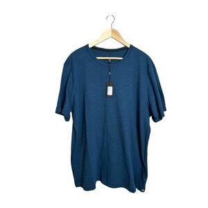Rag‎ & Bone Men's Flame Tee Size XXL Teal Preppy Quiet Luxury NWTs